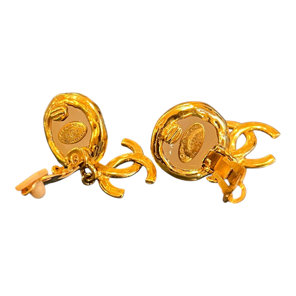 Chanel CC Golden Earrings