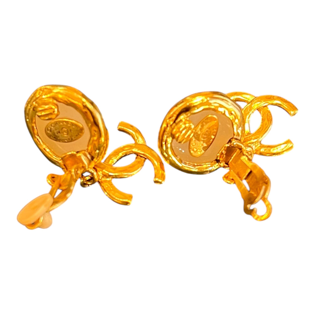 Chanel CC Golden Earrings