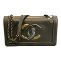 2017 Chanel Lambskin CC Antico Flap Handbag