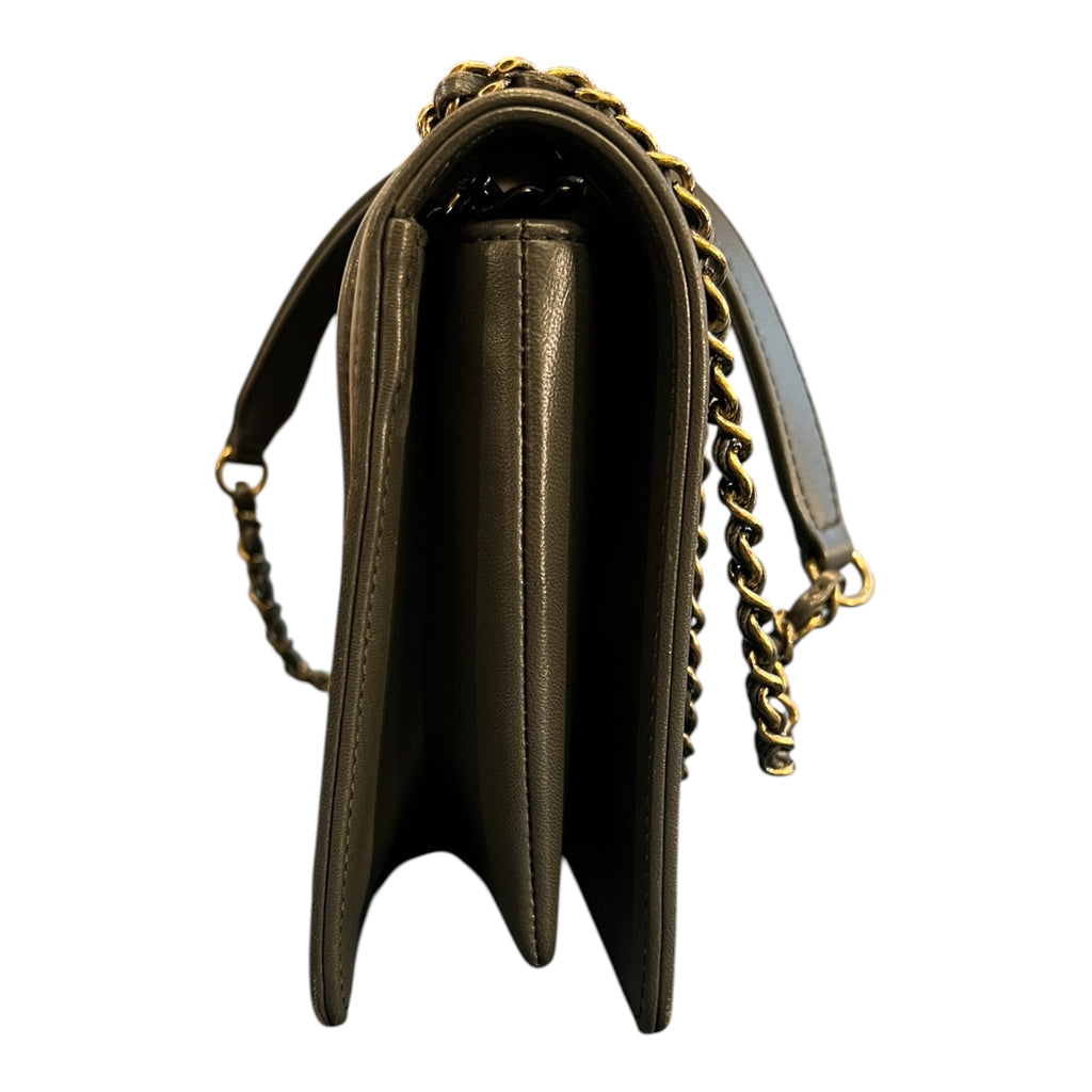 2017 Chanel Lambskin CC Antico Flap Handbag