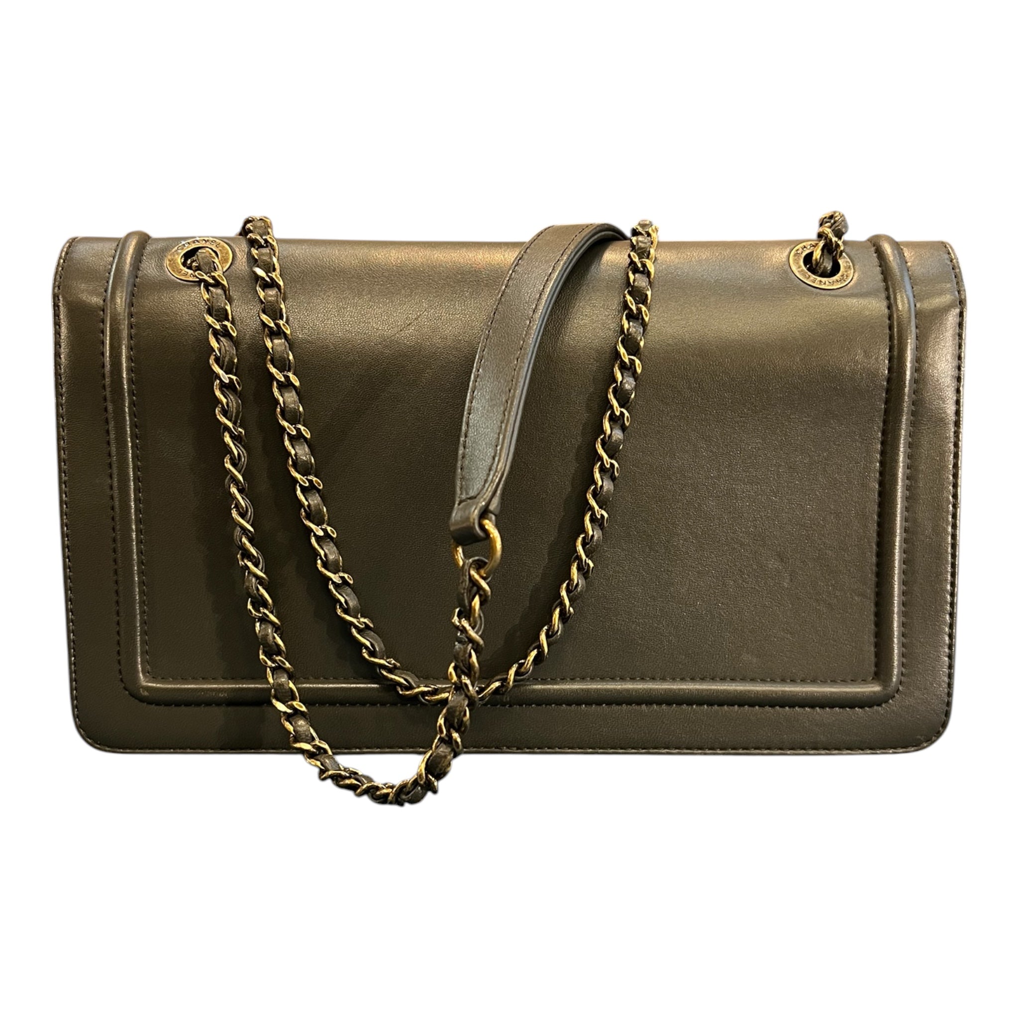 2017 Chanel Lambskin CC Antico Flap Handbag