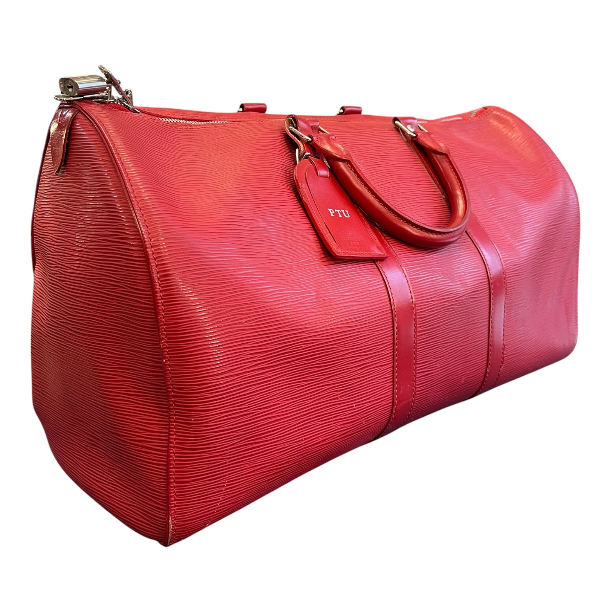 2006 Louis Vuitton Travel Bag, Red Epi Leather