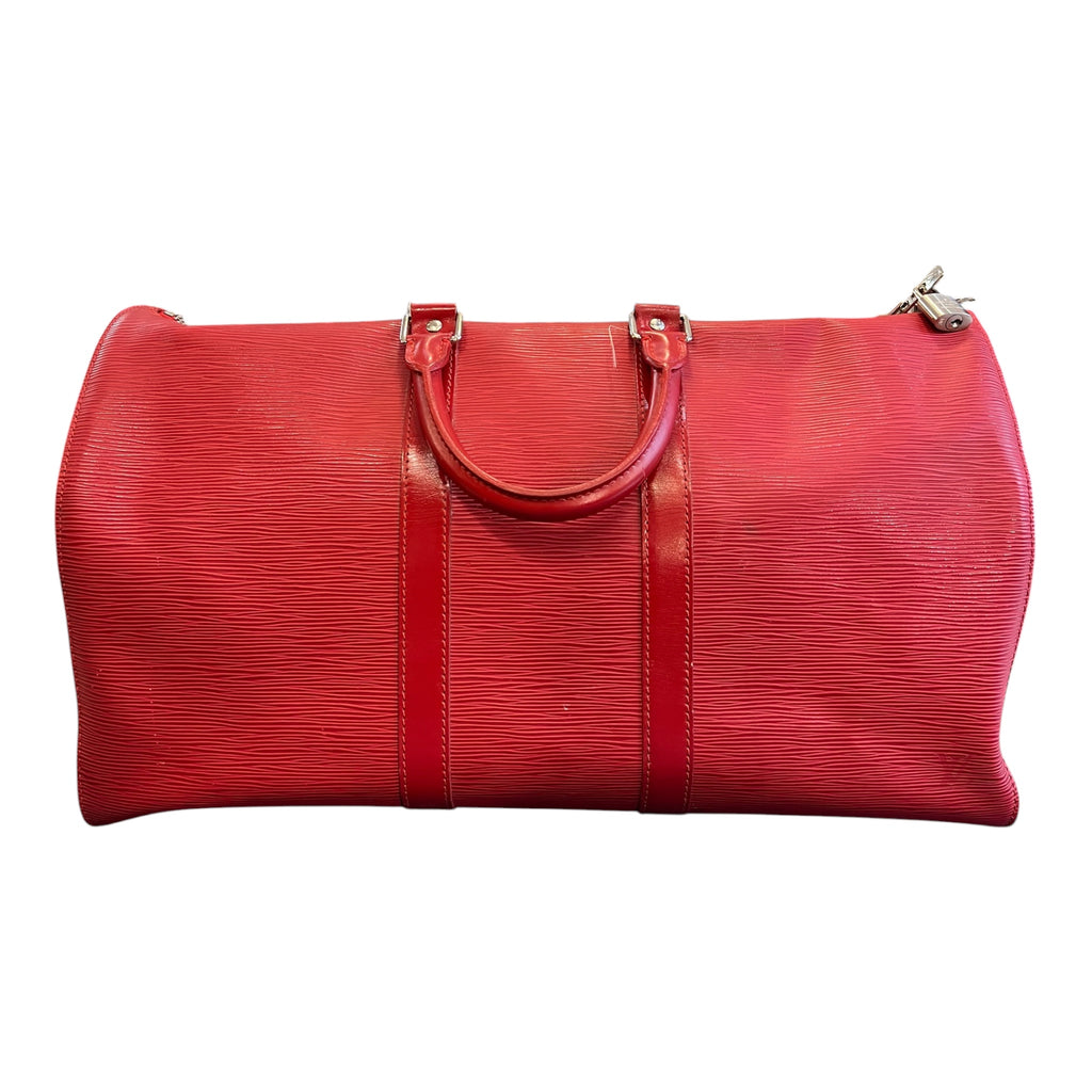2006 Louis Vuitton Travel Bag, Red Epi Leather