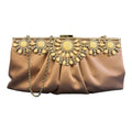 Pink Valentino Satin Clutch Bag with Charms