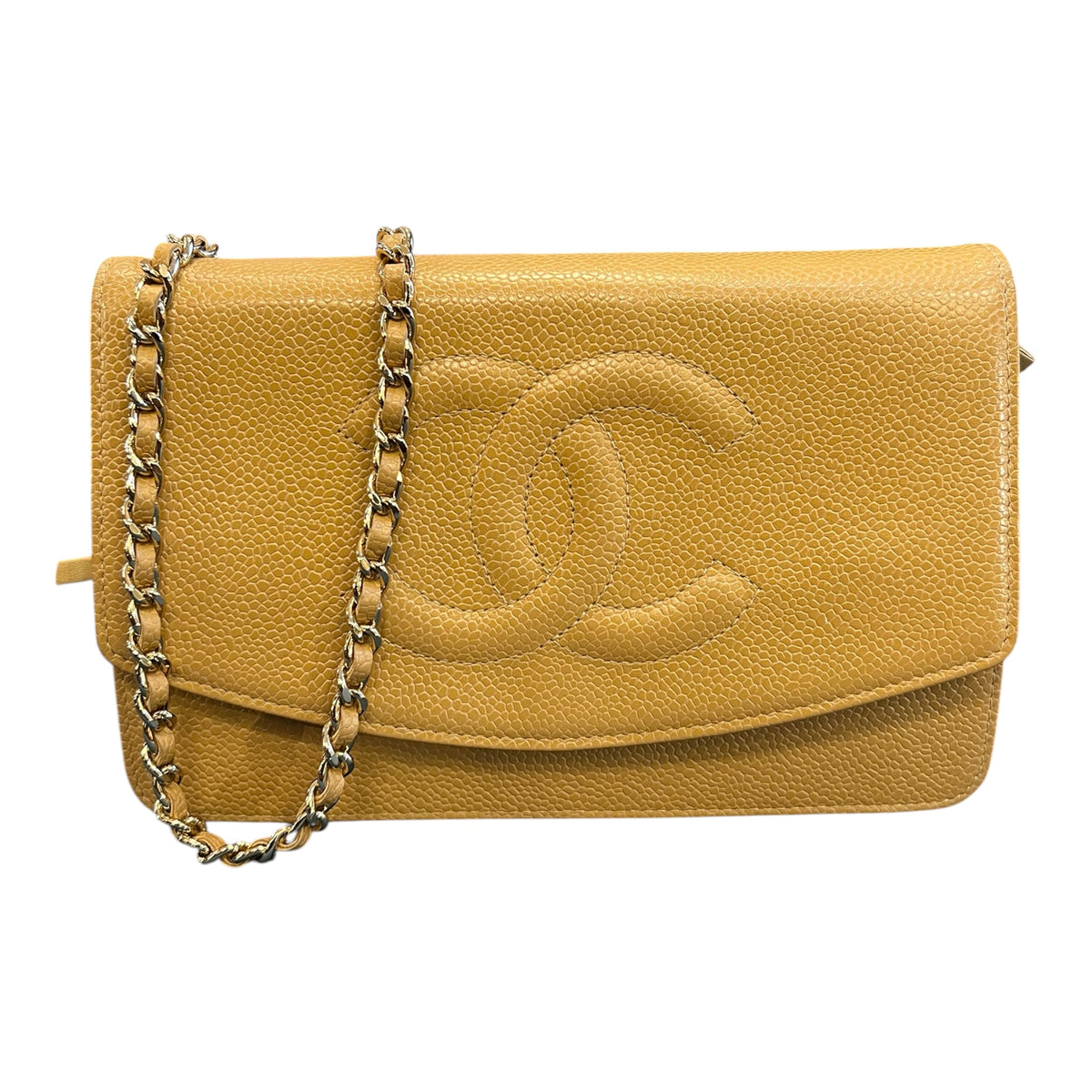 2003 Chanel CC Caviar Wallet On Chain Handbag
