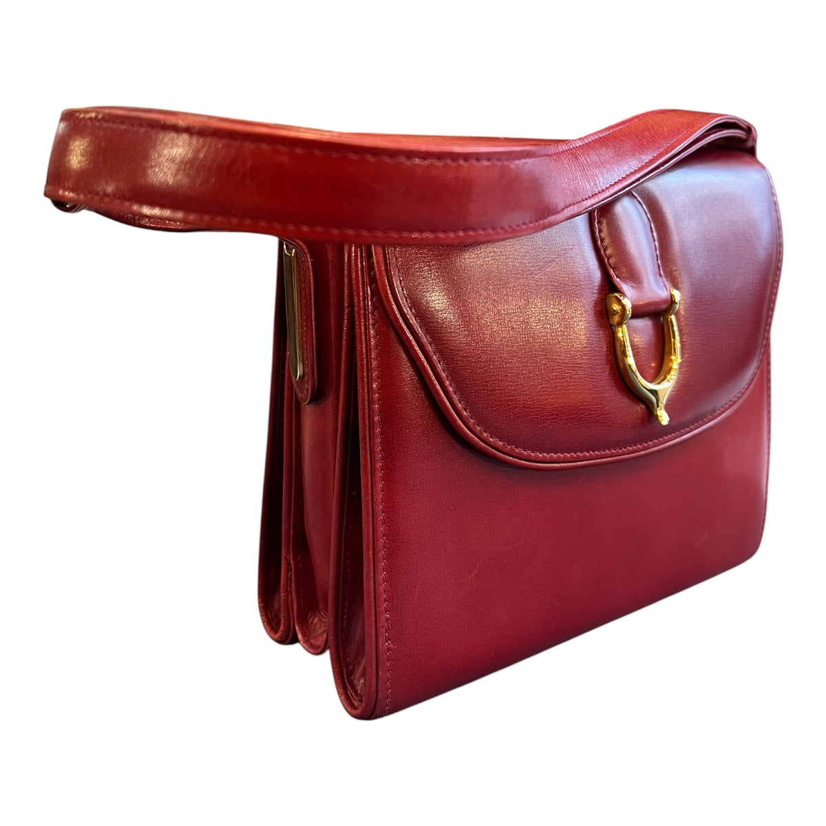 Gucci Calfskin Stirrup Shoulder Bag