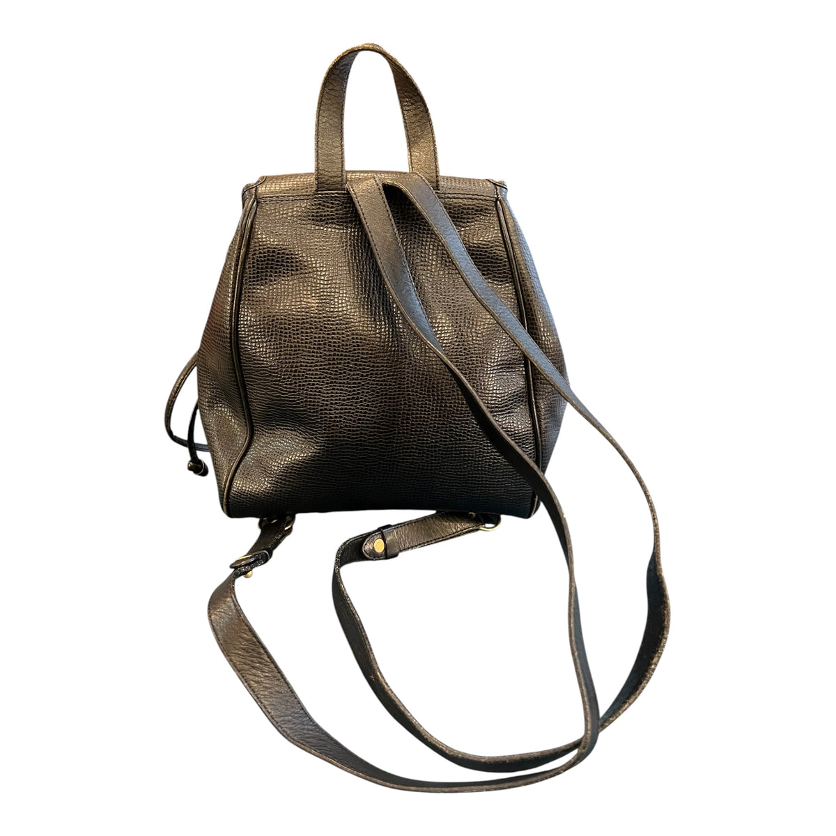 Black Christian Dior Leather Backpack