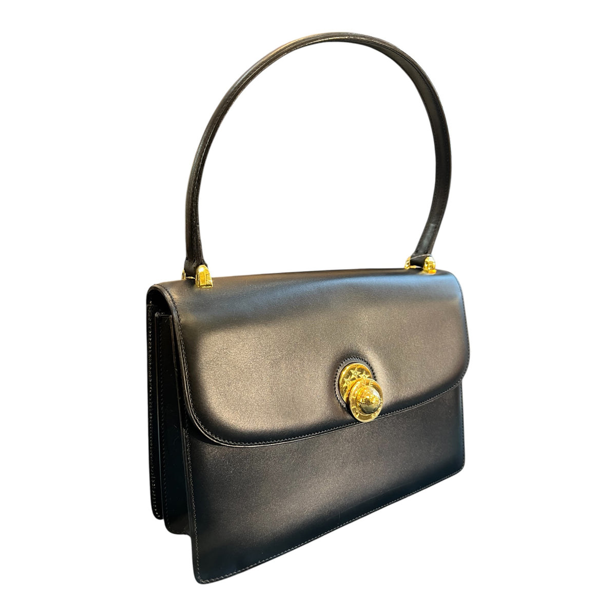 Céline Leather Rotating Planet Top Handle Bag
