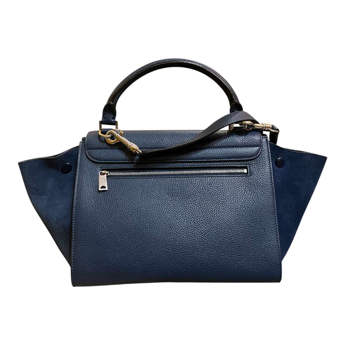 Céline Small Leather Trapeze Satchel
