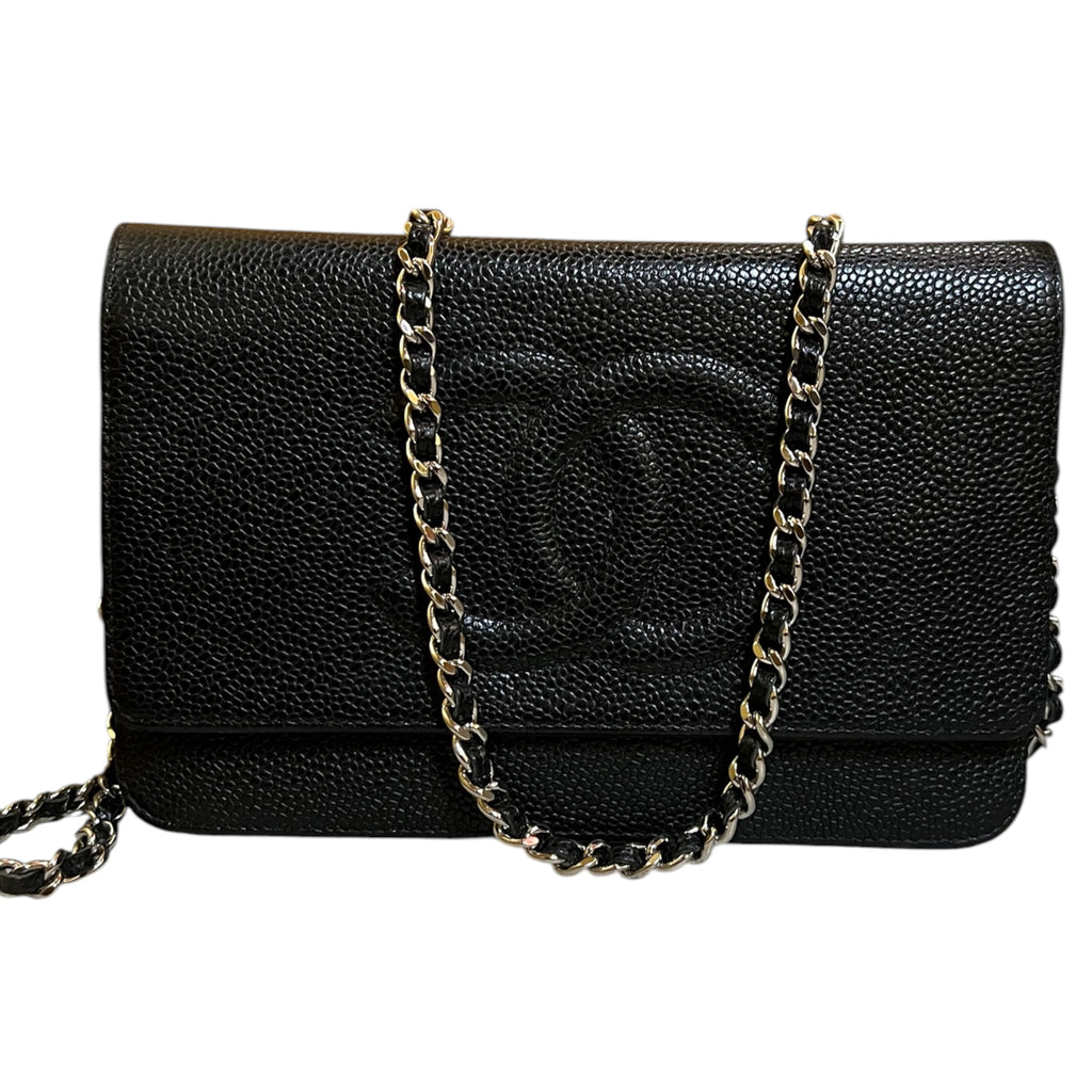 2014 Chanel CC Caviar Wallet on Chain Bag