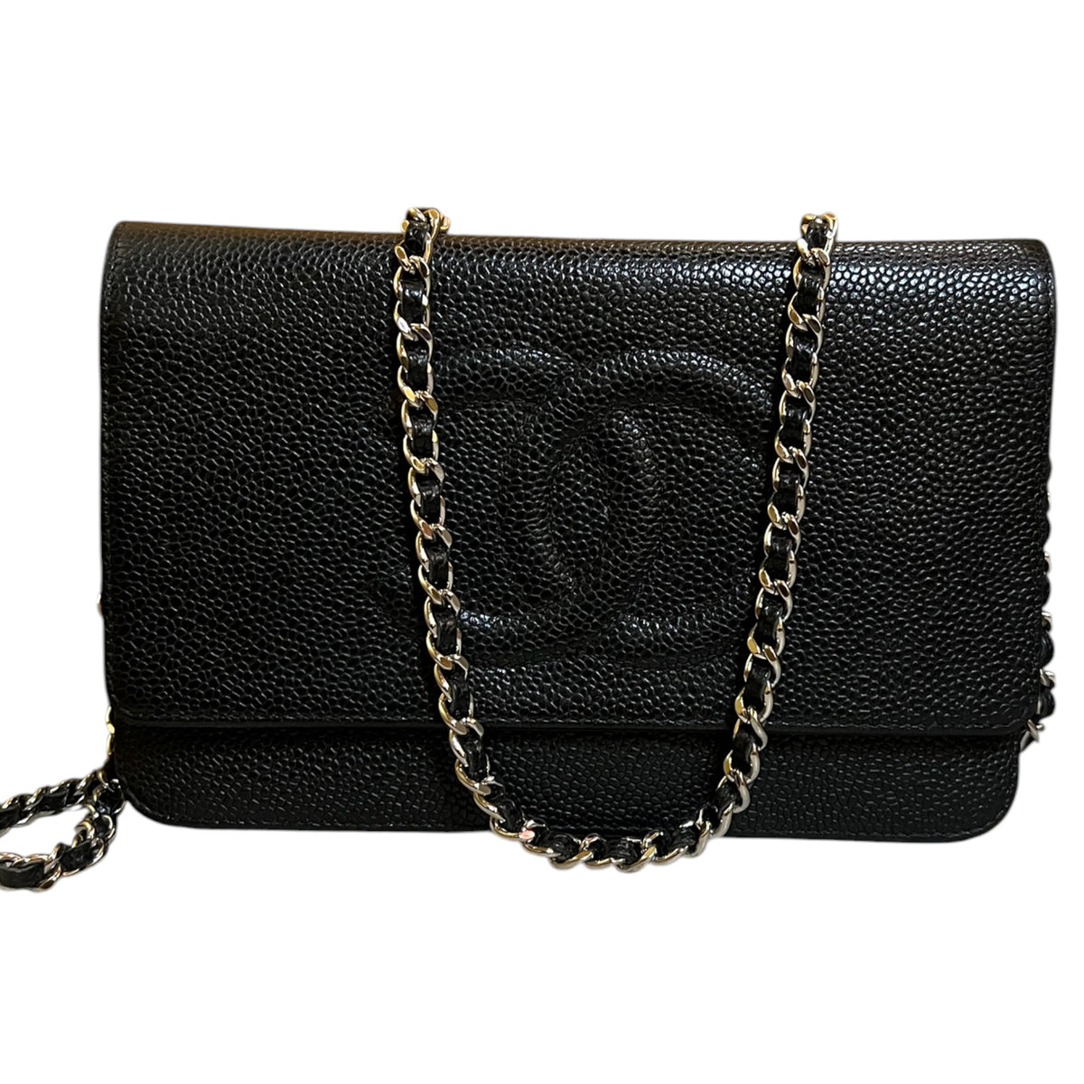 2014 Chanel CC Caviar Wallet on Chain Bag