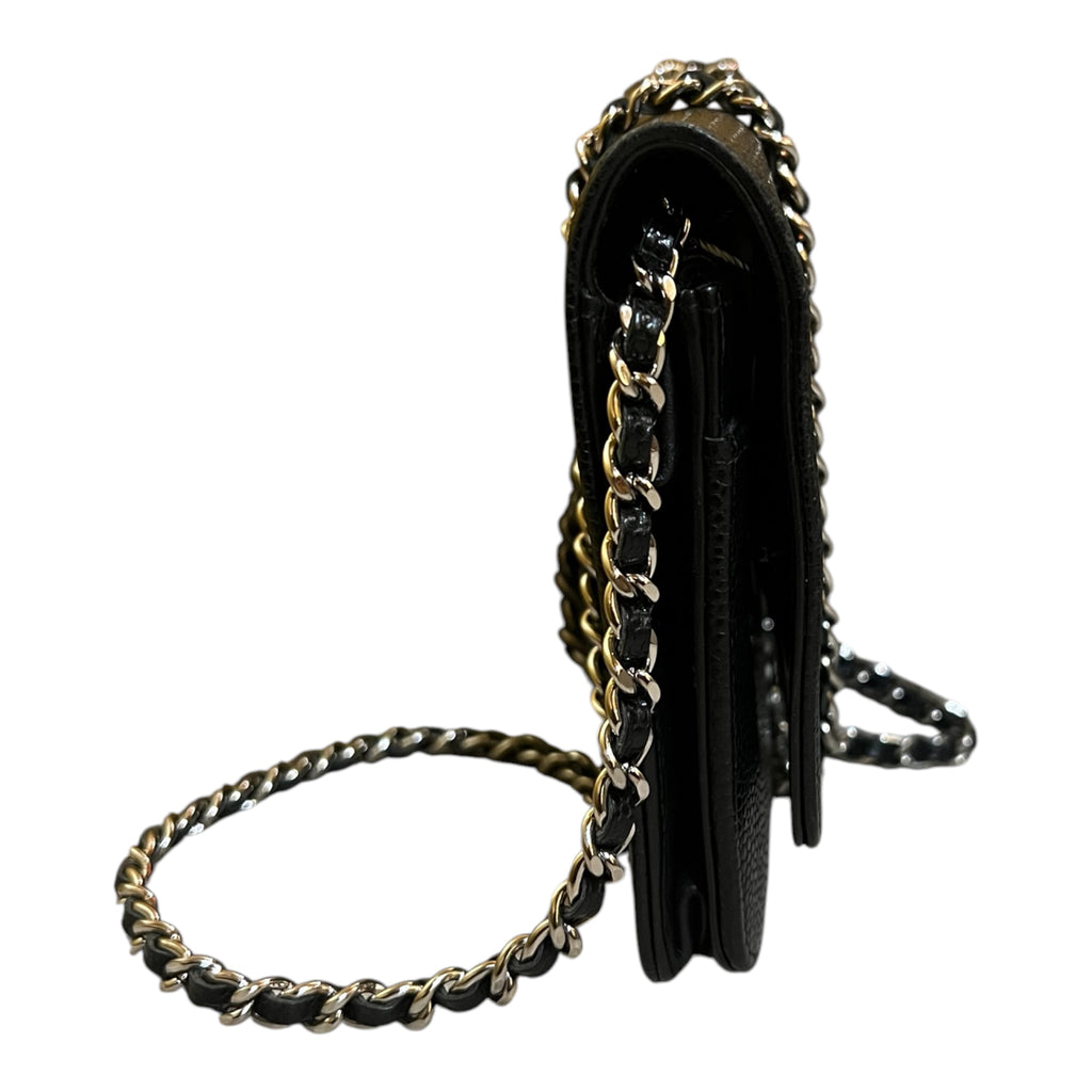 2014 Chanel CC Caviar Wallet on Chain Bag