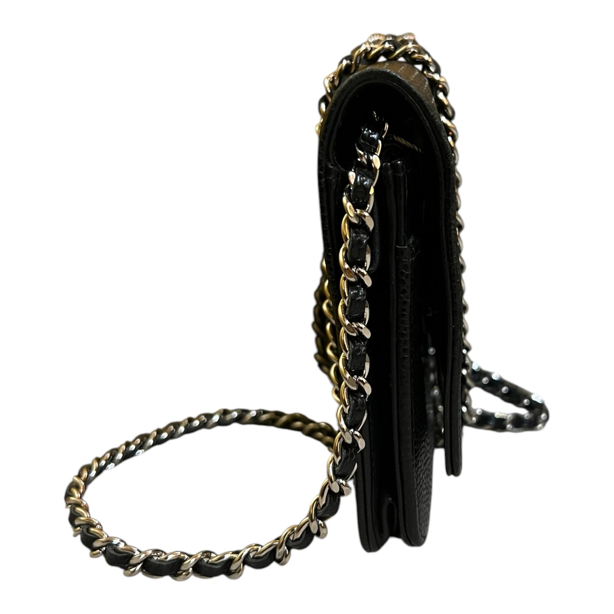 2014 Chanel CC Caviar Wallet on Chain Bag
