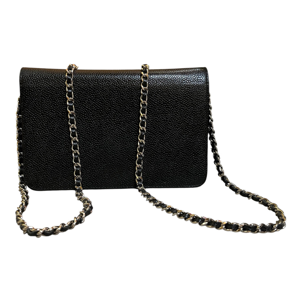 2014 Chanel CC Caviar Wallet on Chain Bag