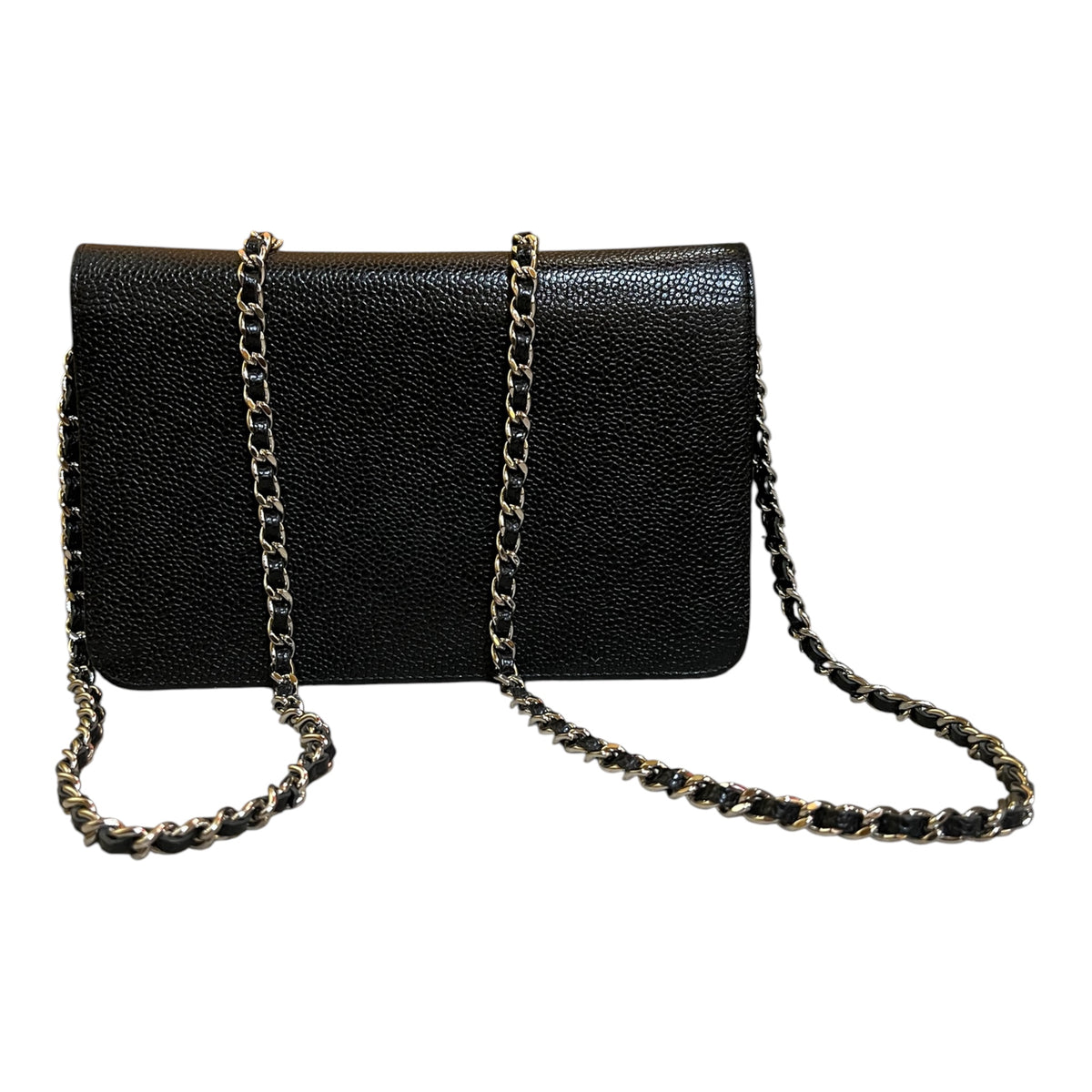 2014 Chanel CC Caviar Wallet on Chain Bag