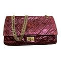 2008 Chanel Quilted Metallic Lambskin Reissue 2.55 Double Flap 227 Handbag
