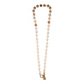 Chanel CC Gold-Plated and Faux Pearl Necklace
