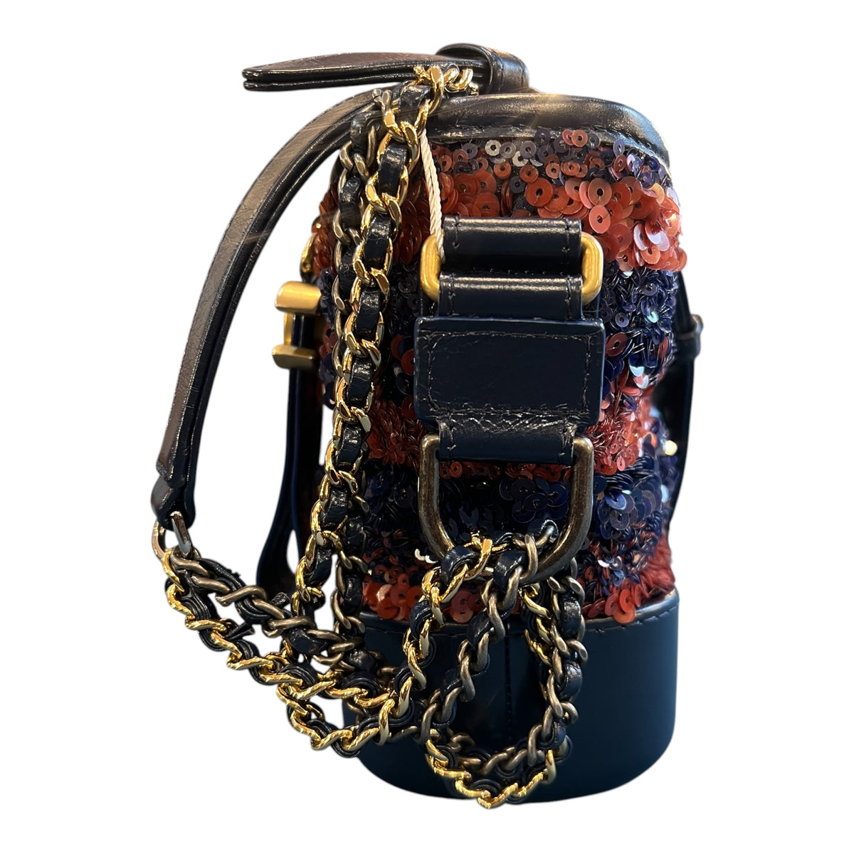 2018 Chanel Small Sequin Gabrielle Crossbody Handbag
