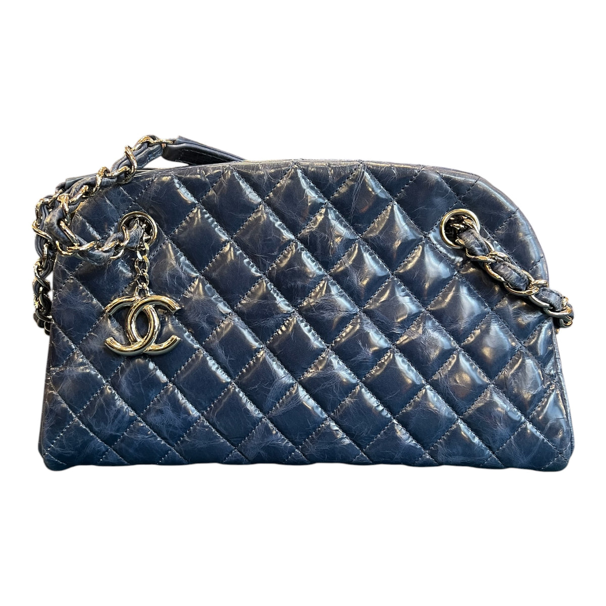 2011 Chanel Small Aged Calfskin Just Mademoiselle Bowling Bag