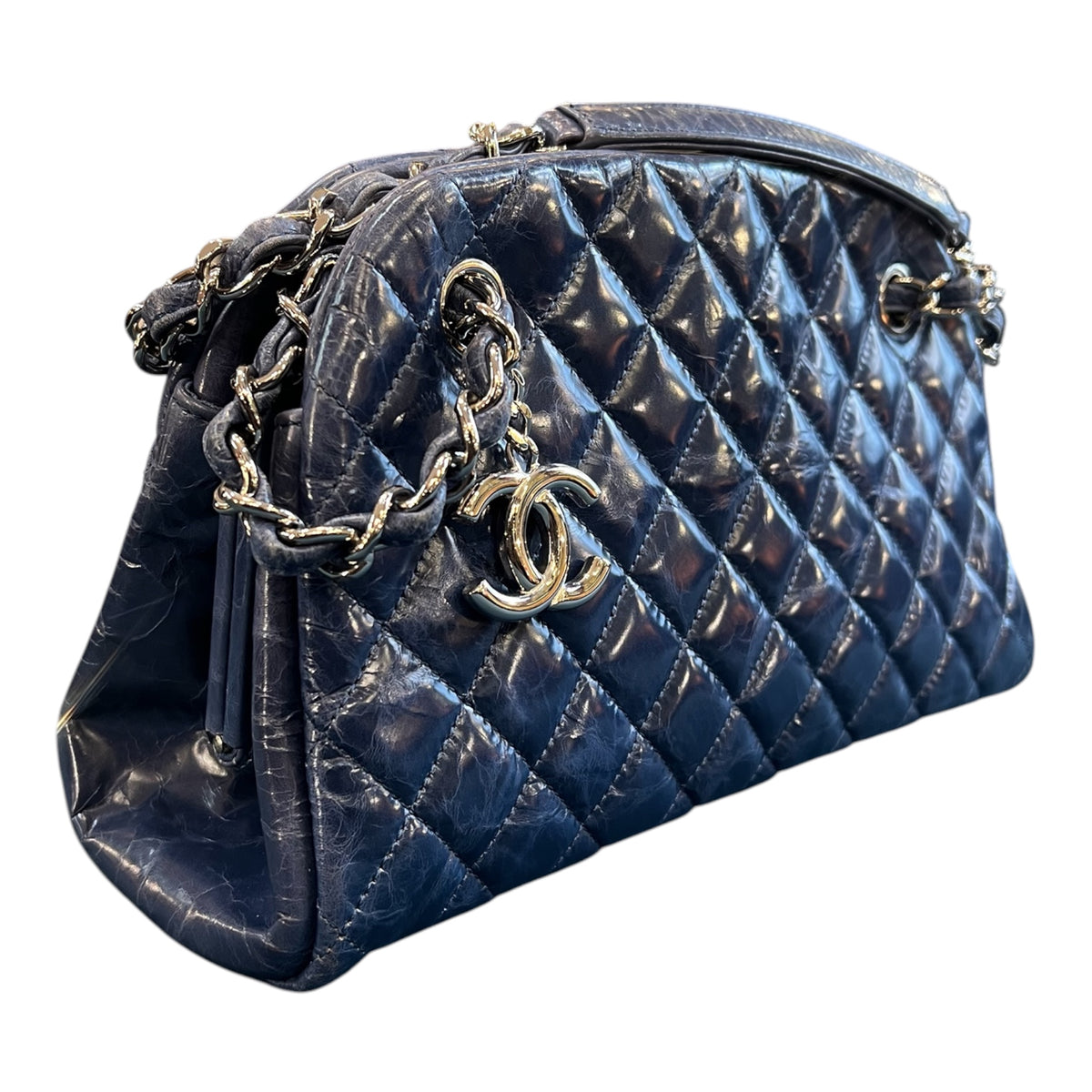 2011 Chanel Small Aged Calfskin Just Mademoiselle Bowling Bag