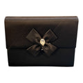 Saint Laurent Satin Bow Clutch
