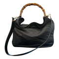 Gucci Nylon Bamboo Satchel Handbag