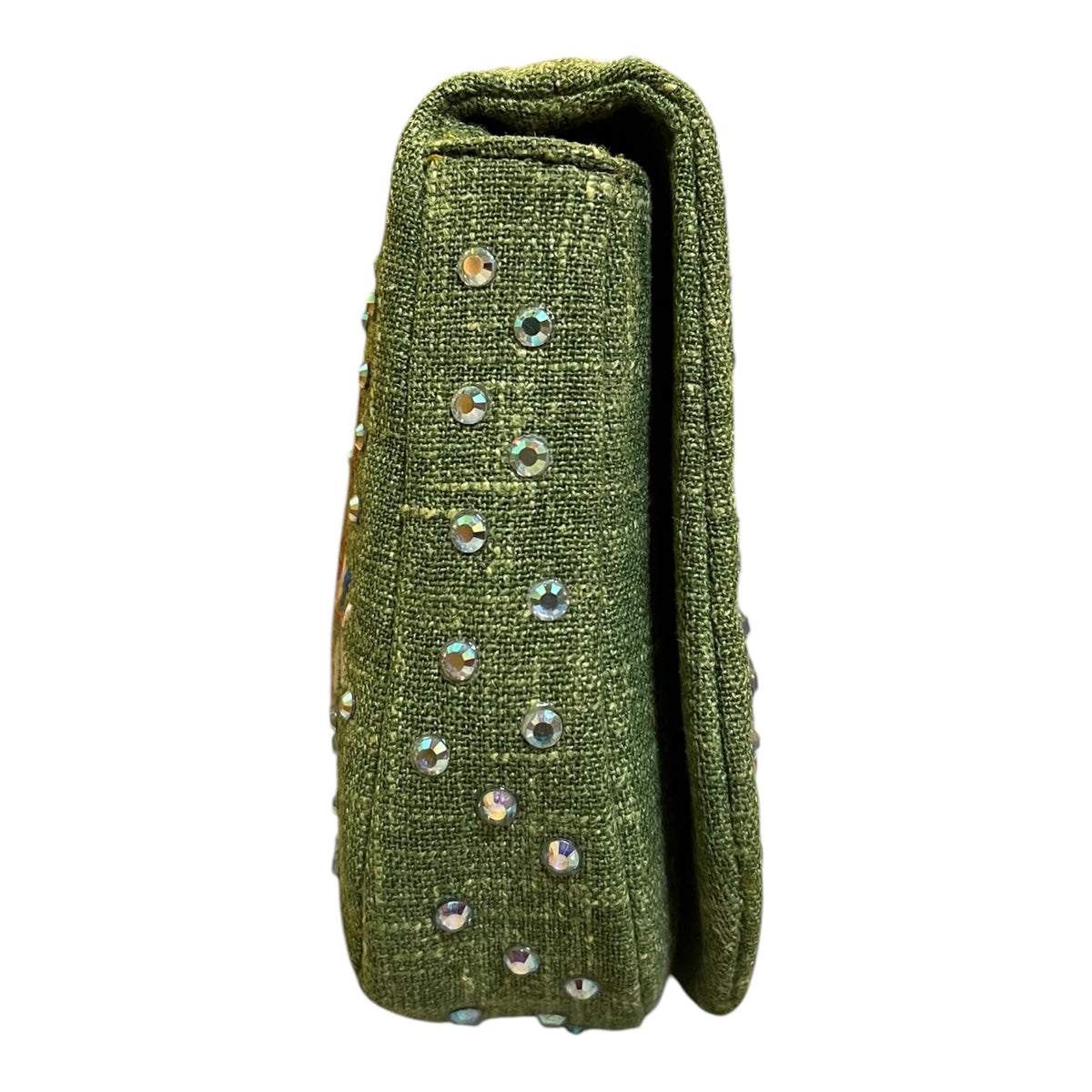 Dior Canvas Embroidered Butterfly Malice Clutch