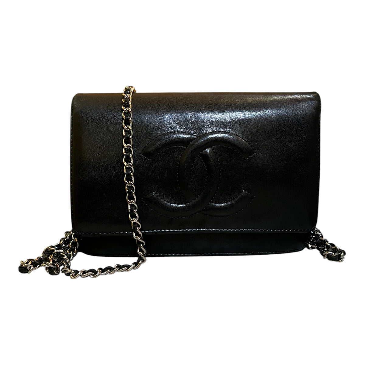 2010 Chanel CC Calfskin Wallet on Chain