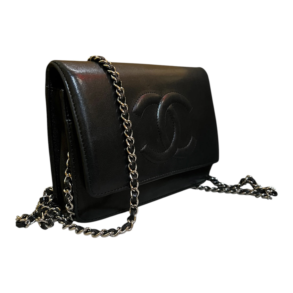 2010 Chanel CC Calfskin Wallet on Chain