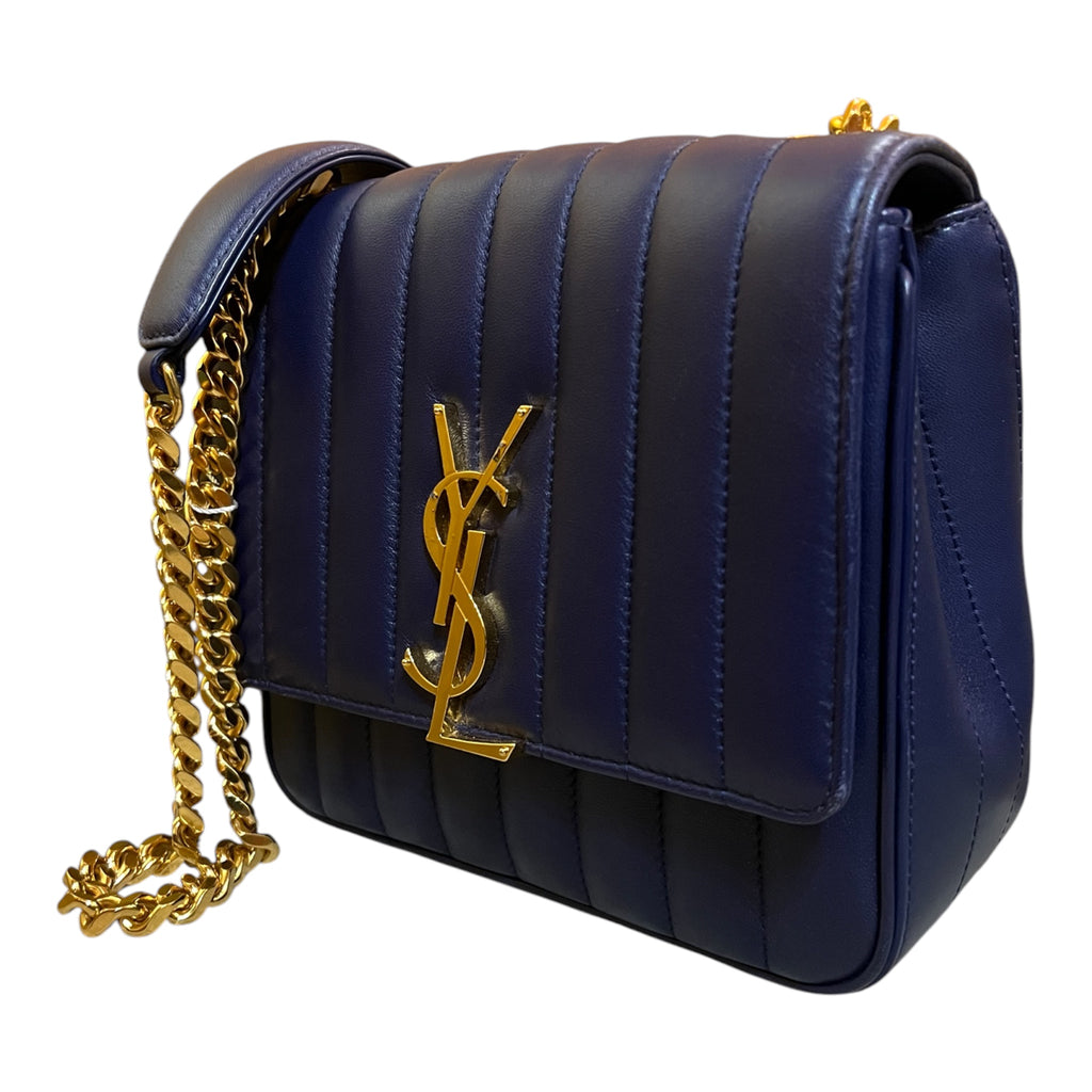 Yves Saint Laurent Medium Lambskin Monogram Vicky Chain Bag