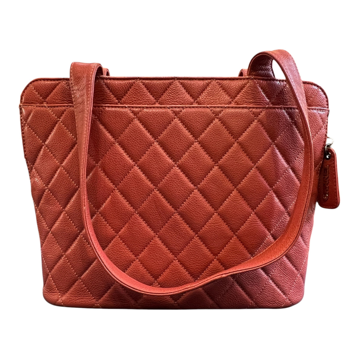 1994 Chanel CC Quilted Caviar Tote