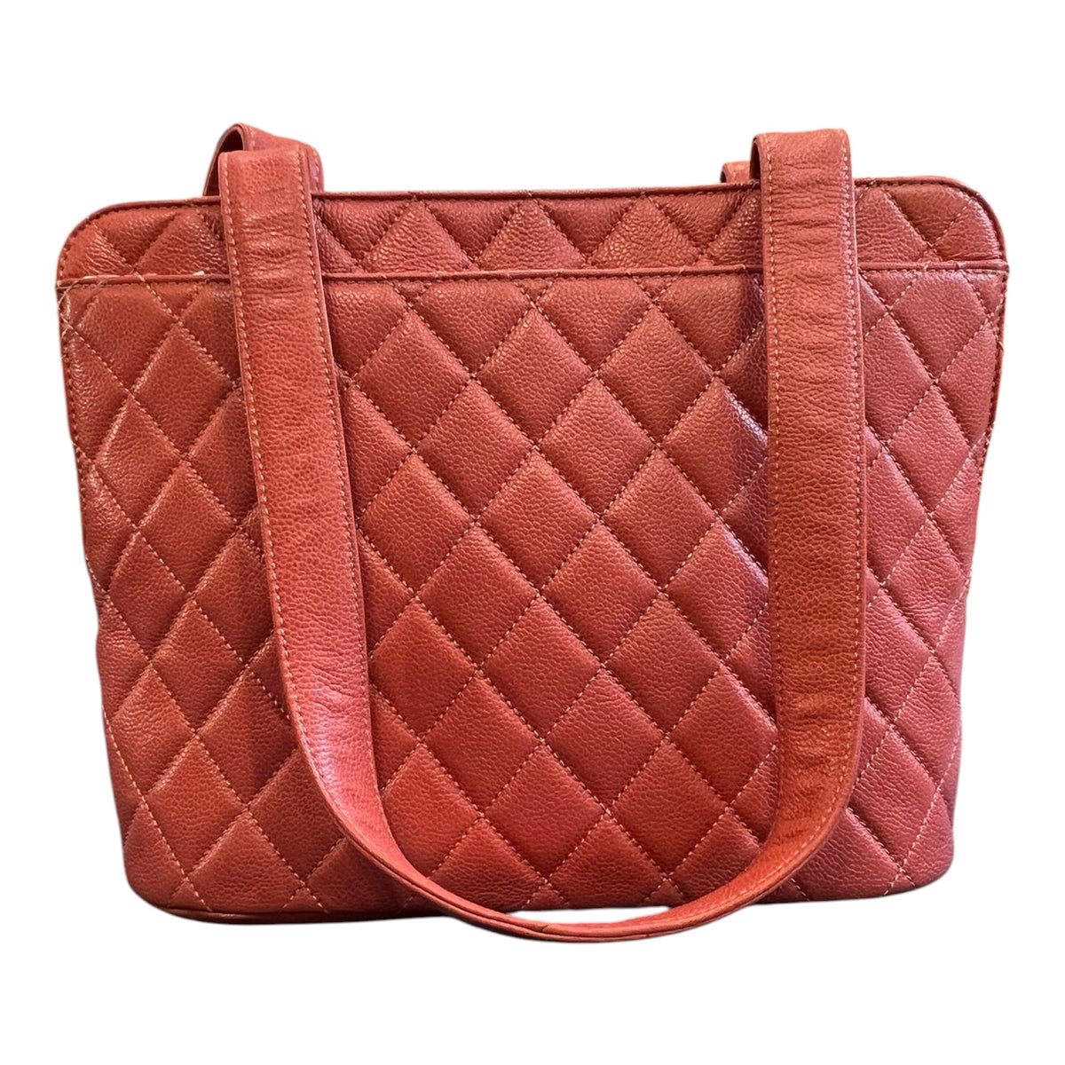 1994 Chanel CC Quilted Caviar Tote