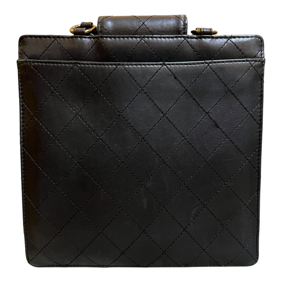 1996 Chanel CC Quilted Lambskin Turnlock Handbag