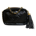 1986 Chanel CC Quilted Lambskin Tassel Camera Bag