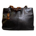 1997 Chanel CC Calfskin Tortoiseshell Chain Tote