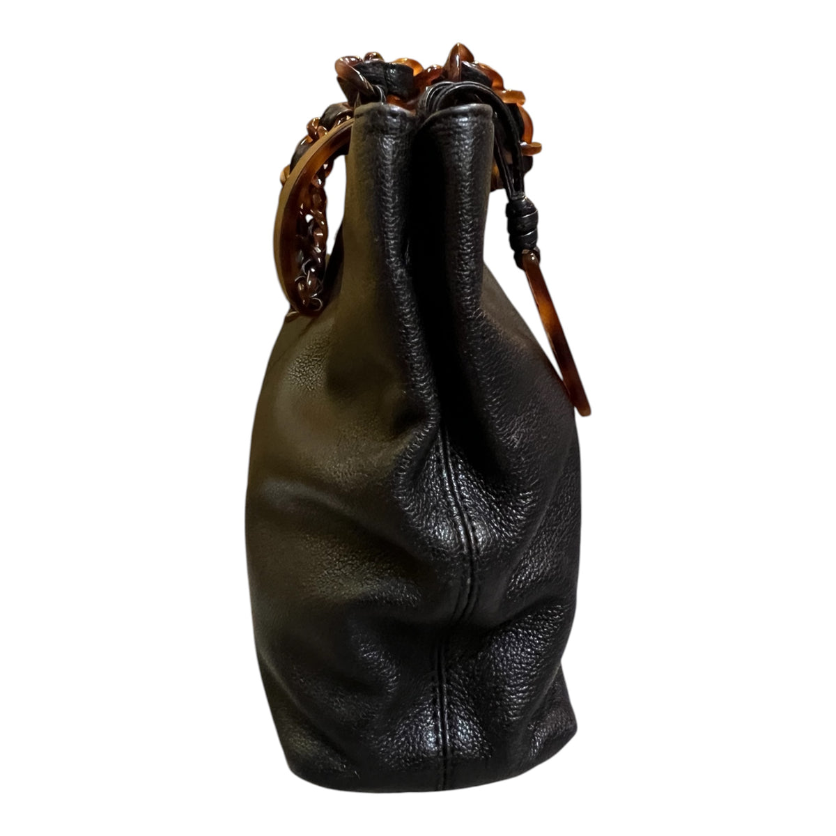 1997 Chanel CC Calfskin Tortoiseshell Chain Tote
