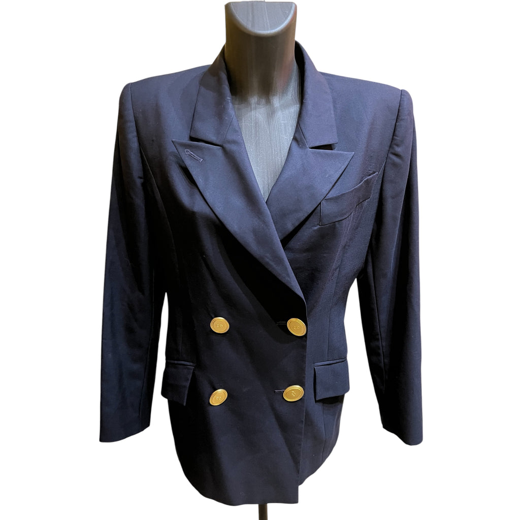 Christian Dior midnight blue tailored jacket