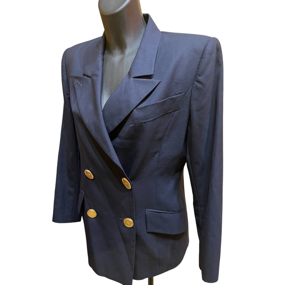Christian Dior midnight blue tailored jacket