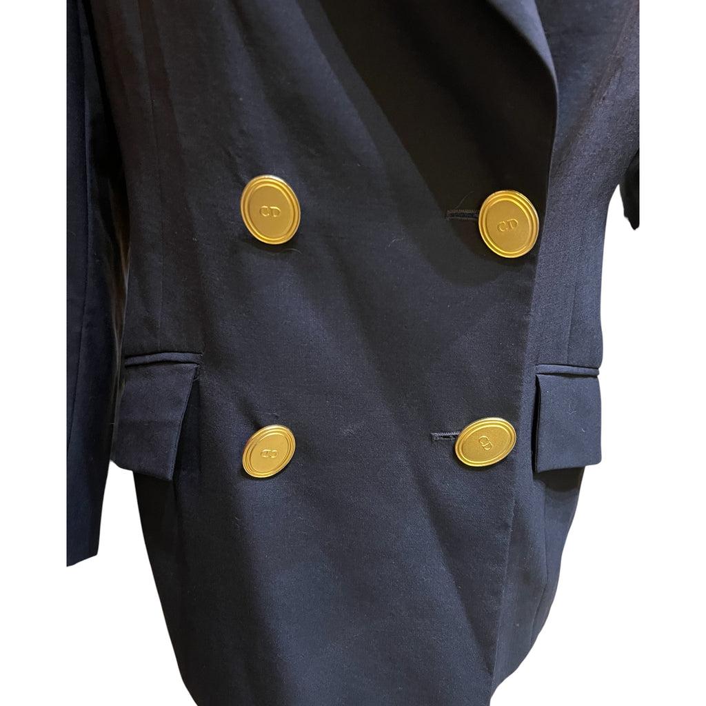 Christian Dior midnight blue tailored jacket