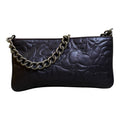 2003 Chanel Embossed Lambskin Camellia Chain Pochette