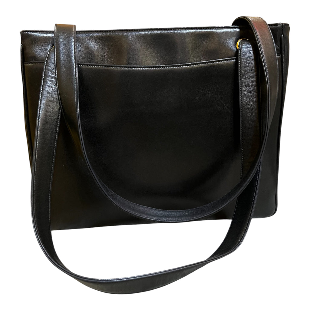 1991 Chanel Lambskin CC Studded Logo Tote