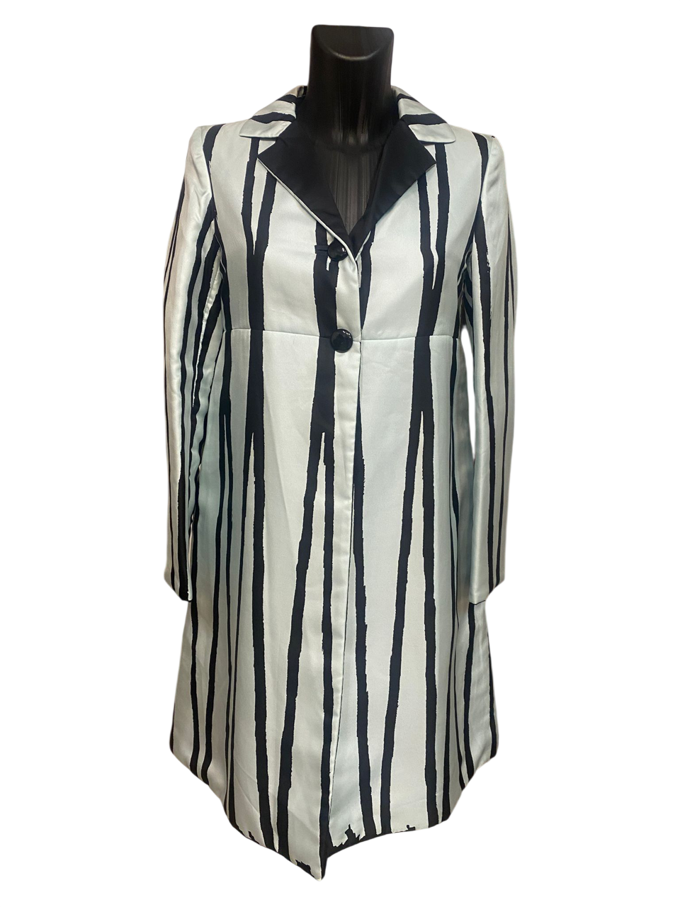 Miu Miu Striped Silk Coat