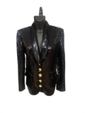 Louis Féraud Black Sequins Blazer