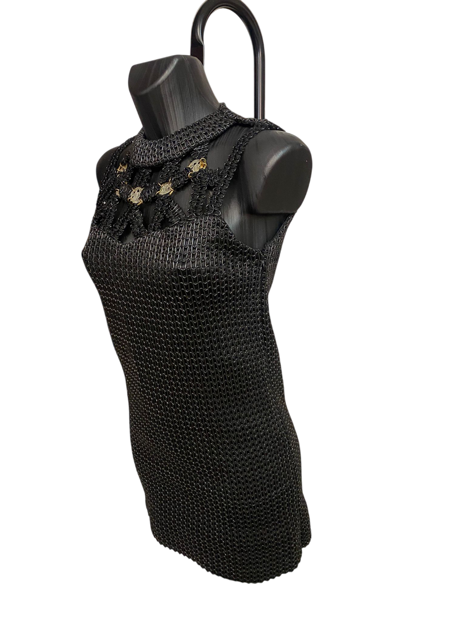 Paco Rabanne Rubber Glossy Cocktail Dress SS13