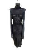 Paco Rabanne Long Dress with Transparences