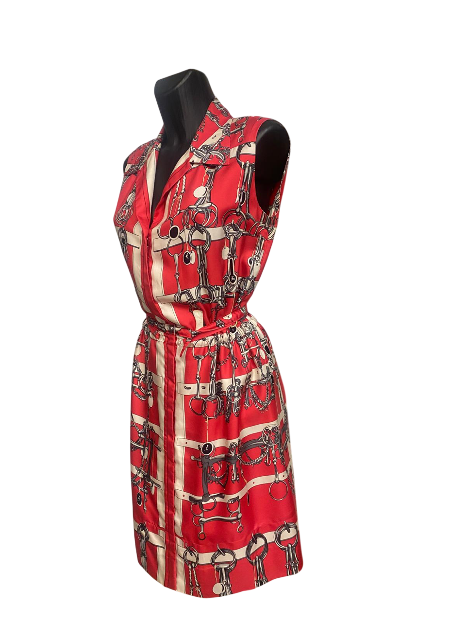 Hermès Paris 1960s Midi Shirt Dress