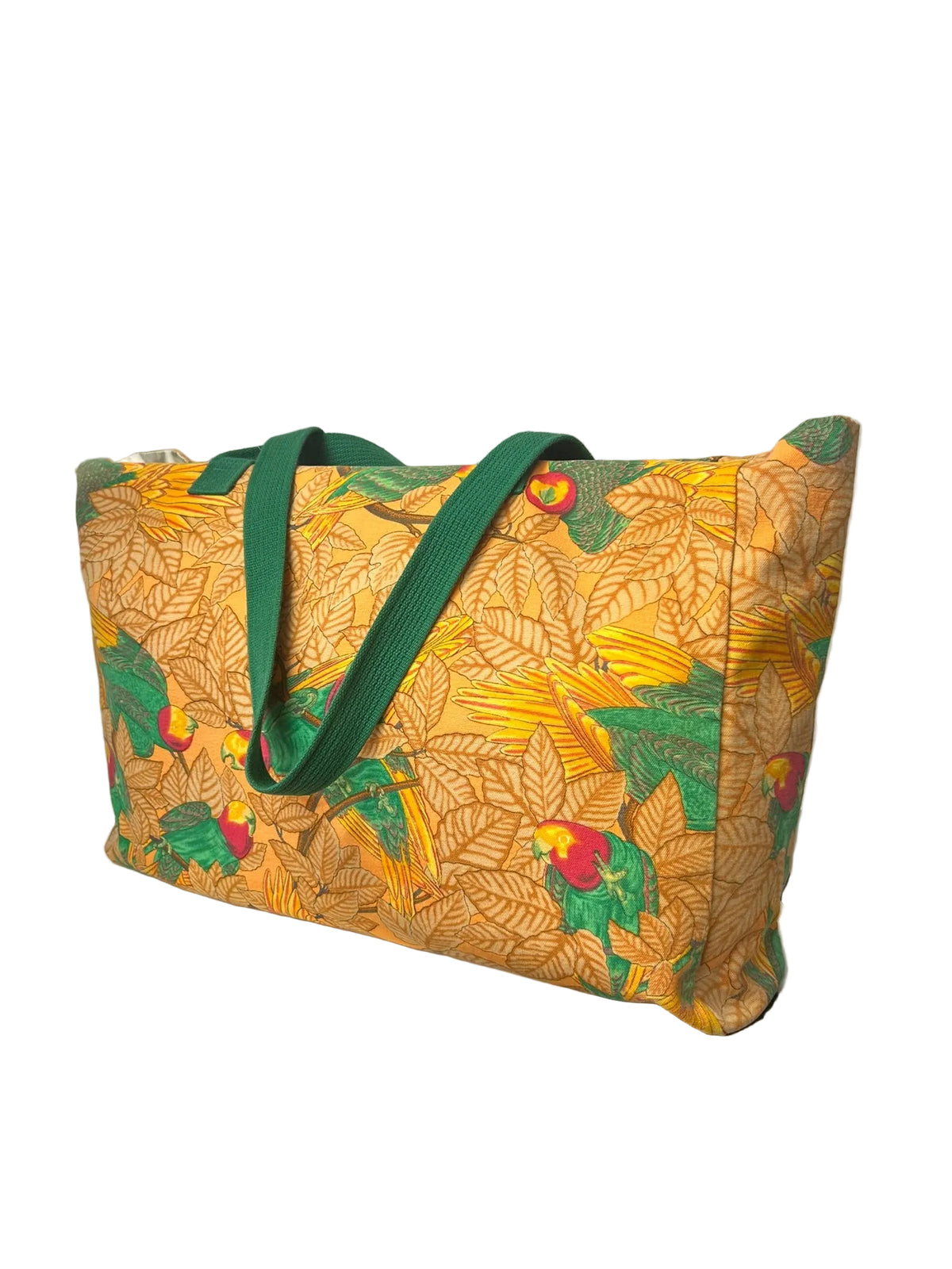 90s Hermès Beach Bag "the Parrots"