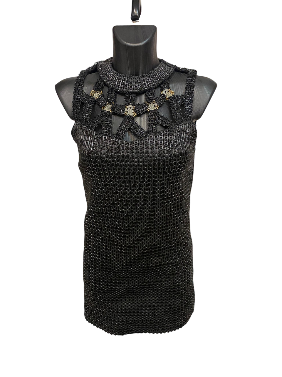 Paco Rabanne Rubber Glossy Cocktail Dress SS13