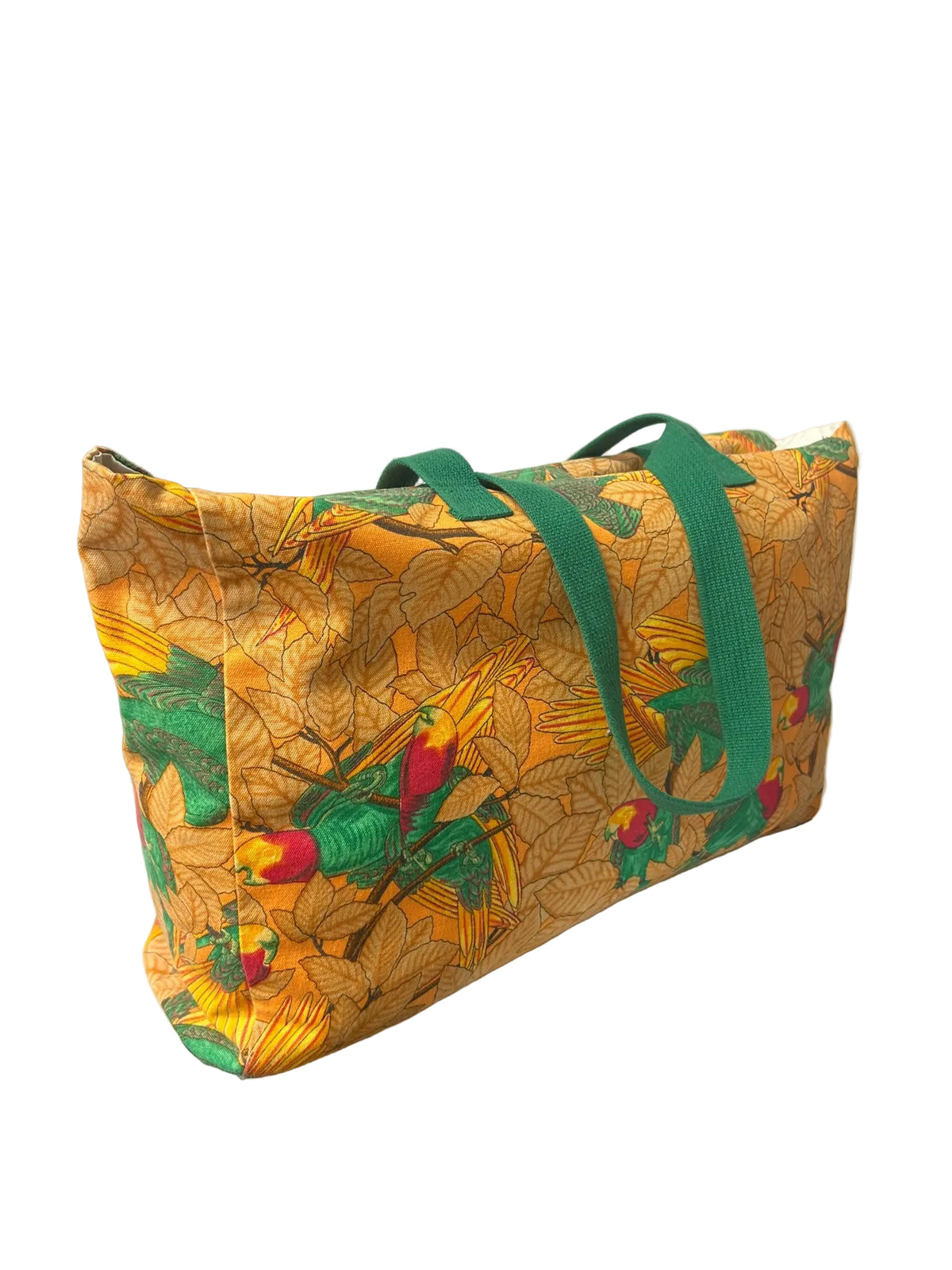 90s Hermès Beach Bag "the Parrots"