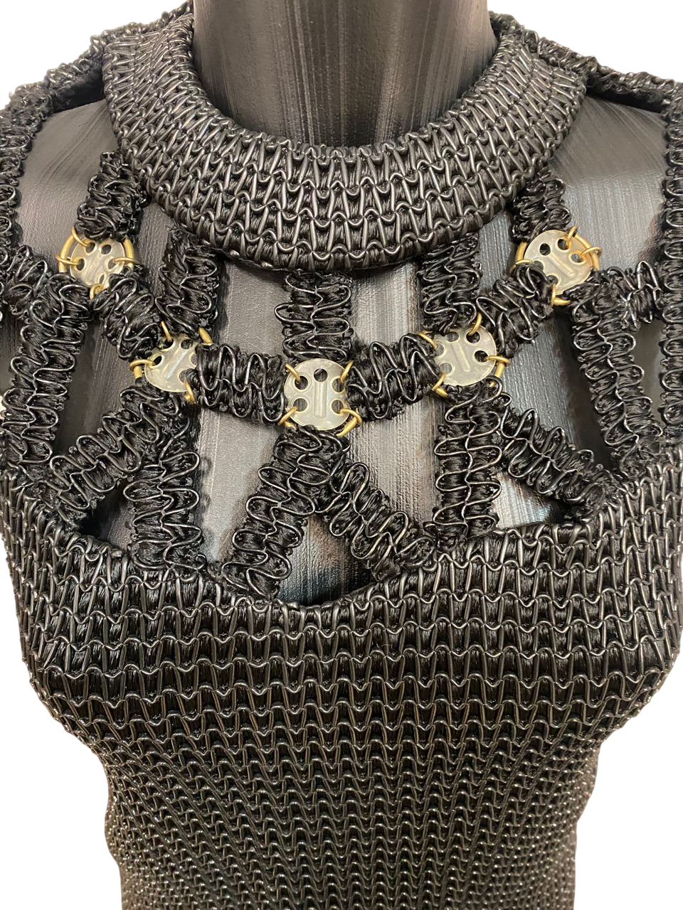 Paco Rabanne Rubber Glossy Cocktail Dress SS13